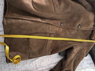 Montone donna in pelle marrone