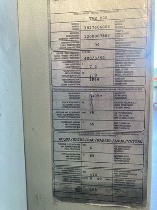 Enfriadora por agua MTA