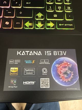 MSI Katana 15 B13V Portátil Gaming