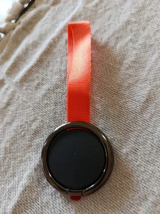 Gancio per smartphone con laccetto arancione