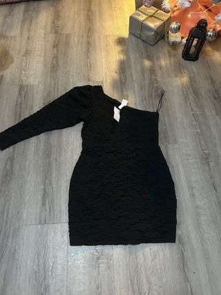 Vestido negro lentejuelas fiesta sin uso