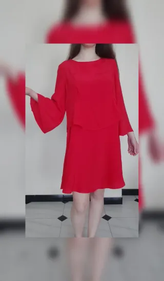 Vestido manga Talla S