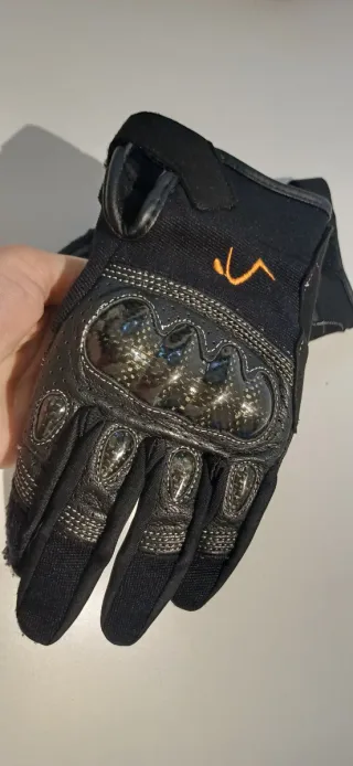 Guantes Moto Mujer Negros con Protecciones