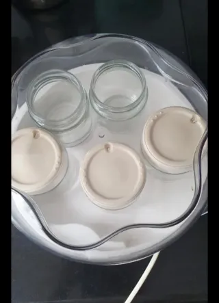 Yogurtera con 4 tarros