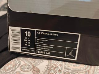 Caja Zapatillas Air Jordan 6 Retro Talla 44
