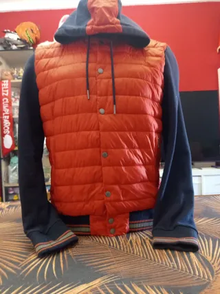 Cazadora Desigual Naranja y Azul