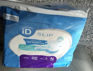 Fraldas iD Slip Maxi L - 15 unidades