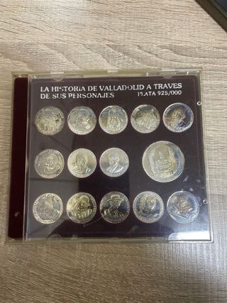 Colección Monedas Plata Historia Valladolid