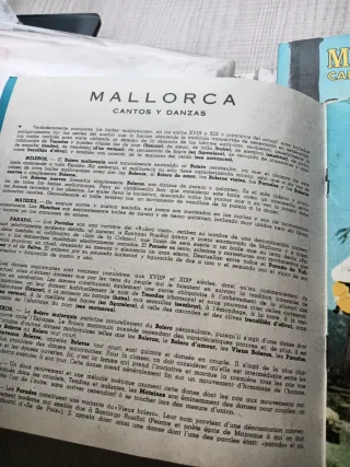 Vinilo Mallorca Cantos y Danzas Folk