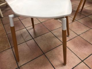 Conjunto 6 sillas comedor/cocina blancas