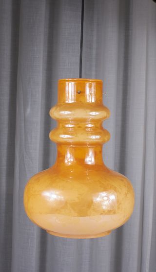 Lampada a sospensione vetro Murano space age '70