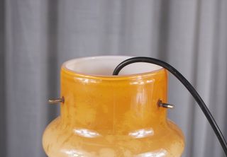 Lampada a sospensione vetro Murano space age '70