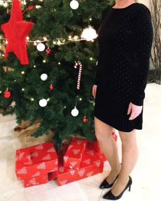 Vestido fiesta negro