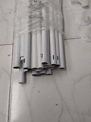 AKTIVE 61023 - Tenda Smontabile 300x300x240 Crema, Pergolati per Terrazza, Spiaggia o Campeggio, Pergole da Giardino, Cena