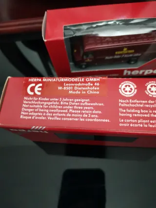 Lotto 2 modellini HERPA Mercedes 609 nuovi
