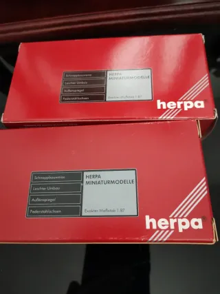 Lotto 2 modellini HERPA Mercedes 609 nuovi