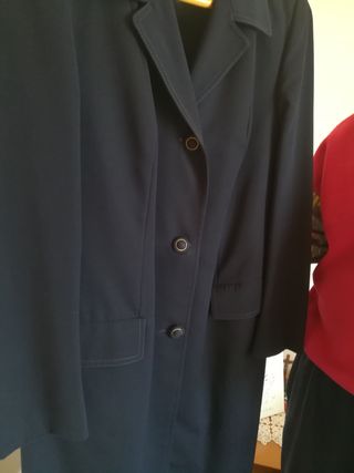 Cappotto donna lana, blu, Vintage