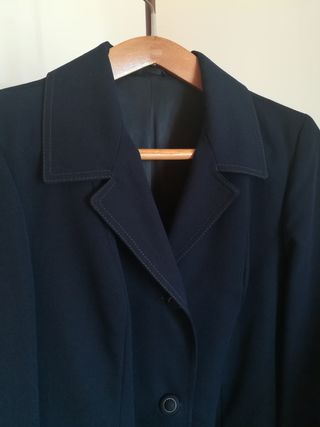 Cappotto donna lana, blu, Vintage