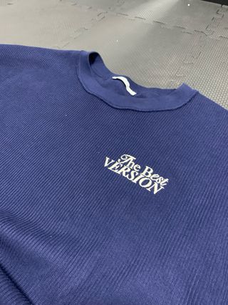 Jersey Zara cropped talla única azul