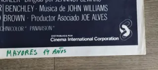 Tiburón 2 Cartel Original Estreno