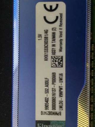 Kingston KHX1600C1003B1/8G y otro de 4G RAM
