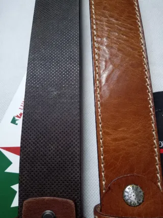 Set 2 Cinture Uomo Pelle