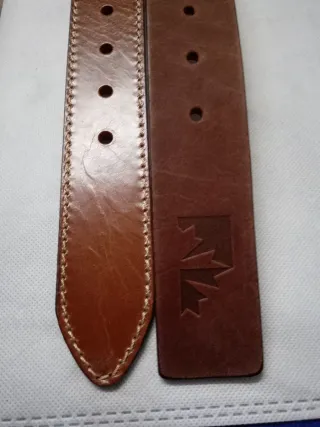 Set 2 Cinture Uomo Pelle