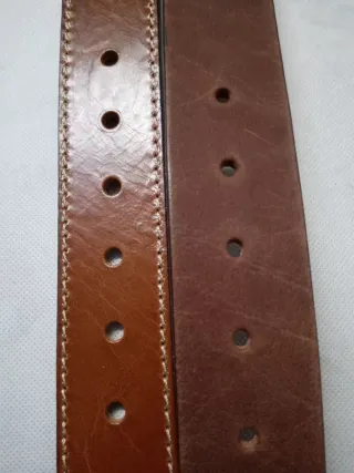 Set 2 Cinture Uomo Pelle