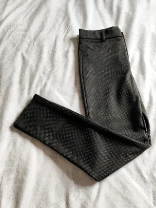 Pantalón negro chino mujer T. 36 gris