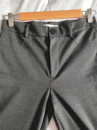 Pantalón negro chino mujer T. 36 gris