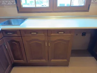 Muebles de cocina madera y metal