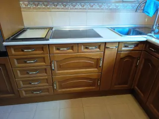 Muebles de cocina madera y metal