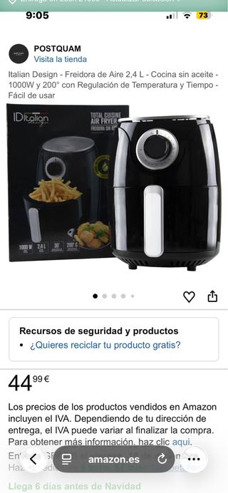 Freidora de aire ID ITALIA