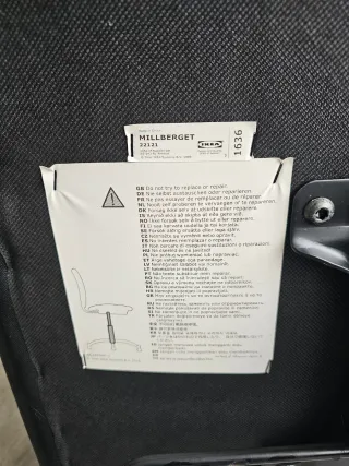 Silla de Oficina IKEA Millberget Negra