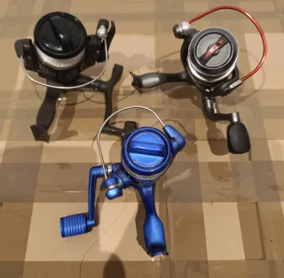 Lotto di 7 Mulinelli da Pesca di Diverse Marche