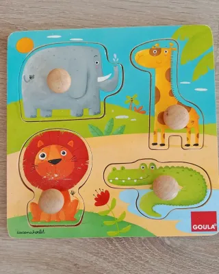 Lote juguetes madera: