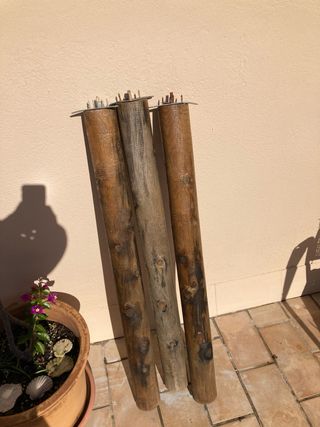 Pack 3 Postes Pino Rojo Exterior