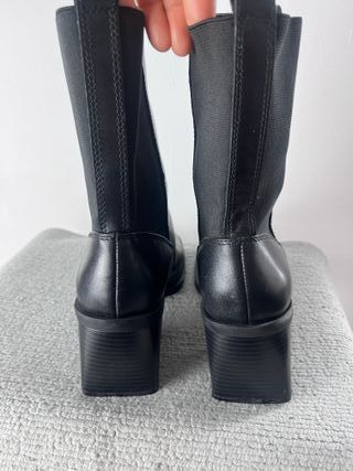 Botines Zara Piel Negro Talla 39