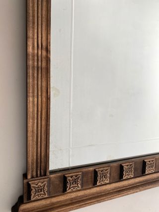 Espejo Vintage Madera Tallada Castellano