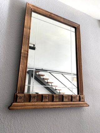 Espejo Vintage Madera Tallada Castellano