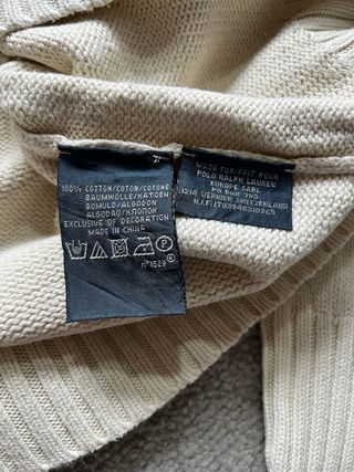 Jersey Polo Ralph Lauren Cuello Alto Beige