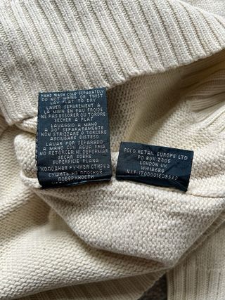 Jersey Polo Ralph Lauren Cuello Alto Beige