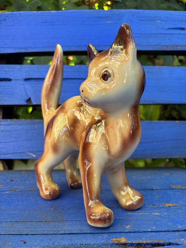 Cerámica de Manises - Figura decorativa di gatto in ceramica