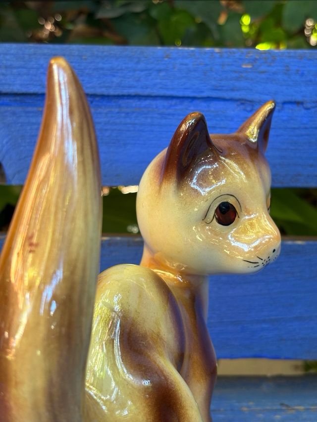 Cerámica de Manises - Figura decorativa di gatto in ceramica