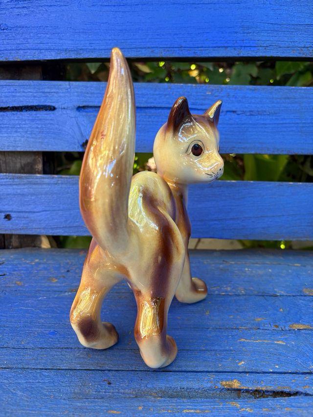 Cerámica de Manises - Figura decorativa di gatto in ceramica