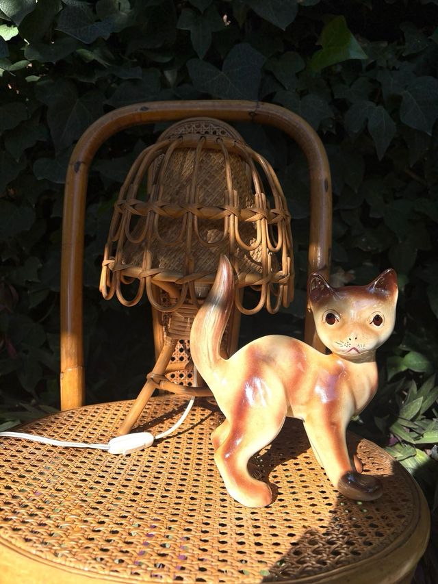 Cerámica de Manises - Figura decorativa di gatto in ceramica