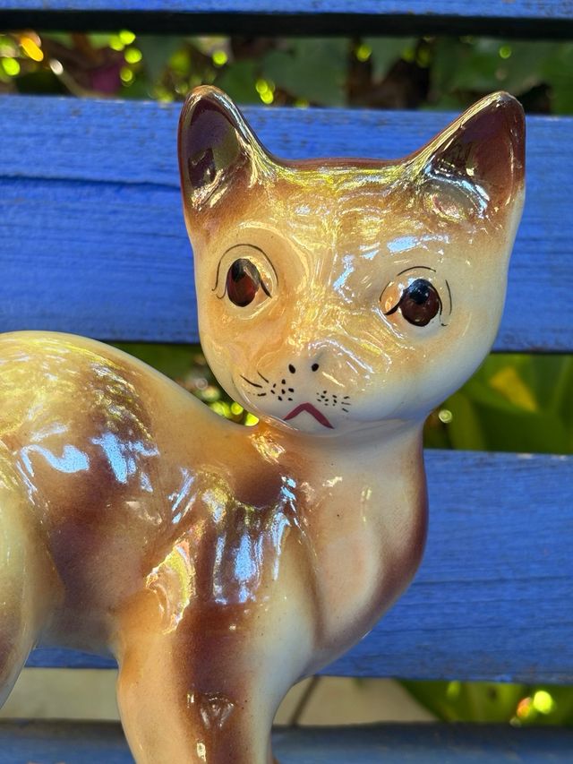 Cerámica de Manises - Figura decorativa di gatto in ceramica