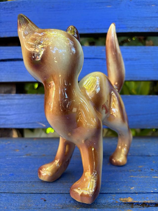 Cerámica de Manises - Figura decorativa di gatto in ceramica