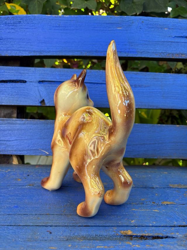 Cerámica de Manises - Figura decorativa di gatto in ceramica