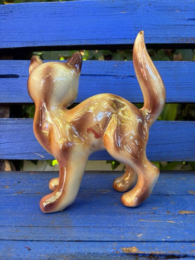 Cerámica de Manises - Figura decorativa di gatto in ceramica